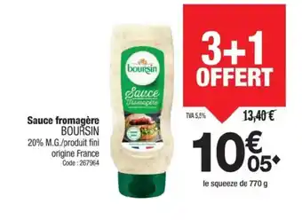Promocash BOURSIN Sauce fromagère offre