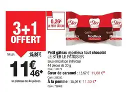 Promocash LE STER LE PÂTISSIER Petit gâteau moelleux tout chocolat offre