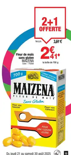 Promocash MAIZENA Fleur de maïs sans gluten offre