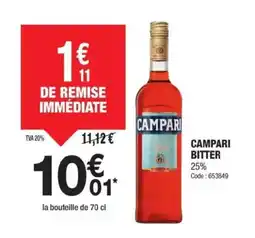 Promocash CAMPARI Bitter offre