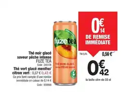 Promocash FUZE TEA Thé noir glacé saveur pêche intense offre