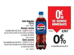Promocash PEPSI Cola Regular offre