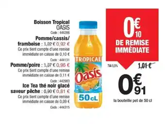 Promocash OASIS Boisson Tropical offre