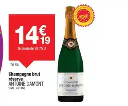Promocash ANTOINE DAMONT Champagne brut réserve offre