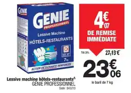 Promocash GÉNIE Lessive machine hôtels-restaurants offre