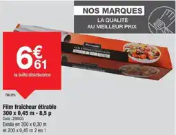 Promocash Film fraîcheur étirable offre
