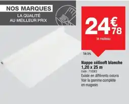 Promocash Nappe célisoft blanche offre