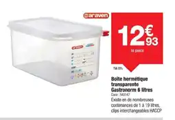 Promocash Boîte hermétique transparente Gastronorm offre