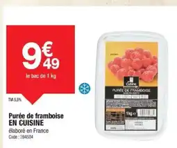 Promocash EN CUISINE Purée de framboise offre