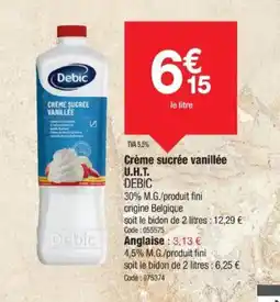 Promocash DEBIC Crème sucrée vanillée offre