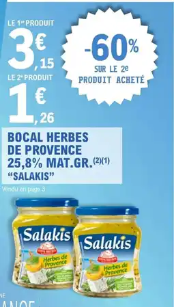 E.Leclerc Express SALAKIS Bocal herbes de provence offre