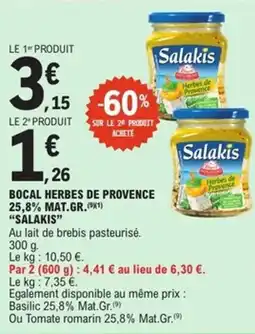 E.Leclerc Express SALAKIS Bocal herbes de provence offre