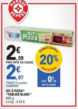 E.Leclerc Express TABLIER BLANC Kit à pizza offre