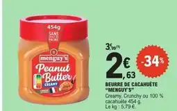 E.Leclerc Express MENGUY'S Beurre de cacahuète offre