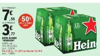 E.Leclerc Express HEINEKEN Bière blonde offre