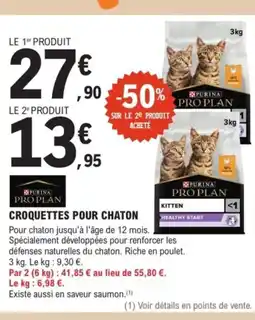 E.Leclerc Jardi PURINA PRO PLAN Croquettes pour chaton offre