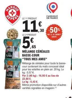 E.Leclerc Jardi TOUS MES AMIS Mélange céréales basse-cour offre