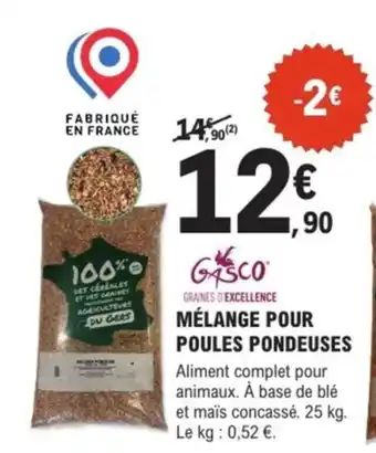 E.Leclerc Jardi Mélange pour poules pondeuses offre