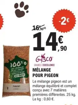E.Leclerc Jardi Mélange pour pigeon offre
