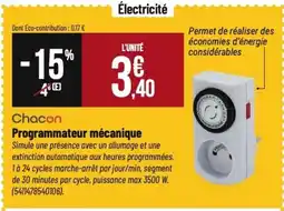Tridôme Programmateur mécanique offre