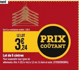 Tridôme Lot de 5 cintres offre
