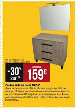 Tridôme NAMA Meuble salle de bain offre