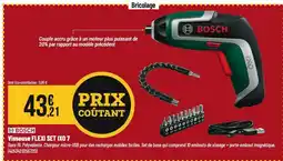Tridôme BOSCH Visseuse FLEXI SET IXO 7 offre