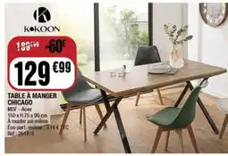 La Foir'Fouille Table à manger chicago offre