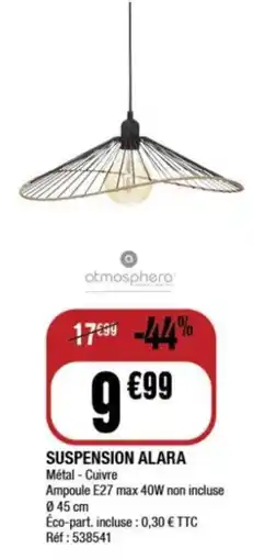 La Foir'Fouille Suspension alara offre