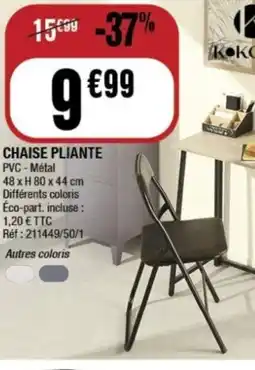 La Foir'Fouille Chaise pliante offre