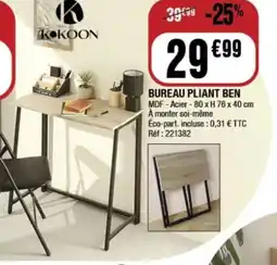 La Foir'Fouille Bureau pliant ben offre