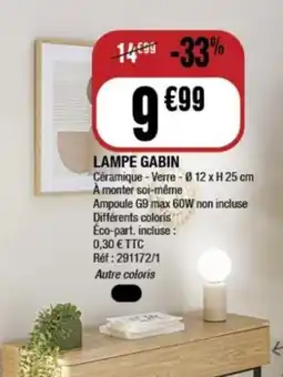 La Foir'Fouille Lampe gabin offre