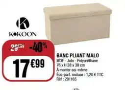 La Foir'Fouille Banc pliant malo offre