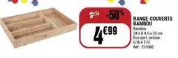 La Foir'Fouille Range-couverts bambou offre