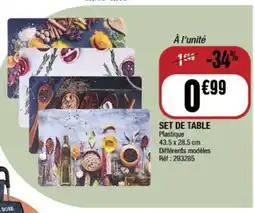 La Foir'Fouille Set de table offre