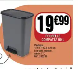 La Foir'Fouille Poubelle compatta offre