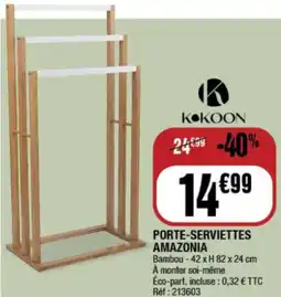 La Foir'Fouille Porte-serviettes amazonia offre
