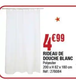 La Foir'Fouille Rideau de douche blanc offre