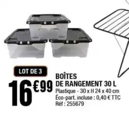La Foir'Fouille Boites de rangement offre
