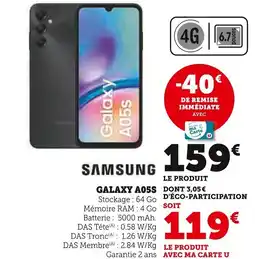 Super U Galaxy A05s offre
