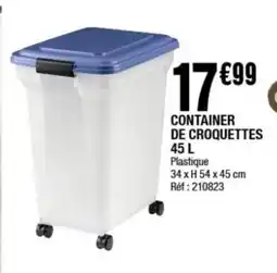 La Foir'Fouille Container de croquettes offre