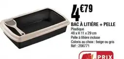 La Foir'Fouille Bac à litière + pelle offre