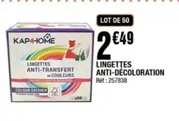 La Foir'Fouille Lingettes anti-décoloration offre