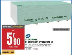 Brico Cash Plaque ba13 hydrofuge nf offre