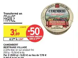 Intermarché Hyper Camembert bertrand village offre