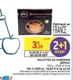 Intermarché Hyper BRIEUC Galettes au sarrasin offre