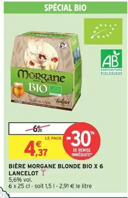 Intermarché Hyper MÉTÉOR Bière morgane blonde bio x6 offre
