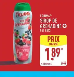 ALDI FRUIMA Sirop de grenadine offre