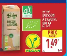 ALDI MY VAY Boisson à l'avoine bio offre