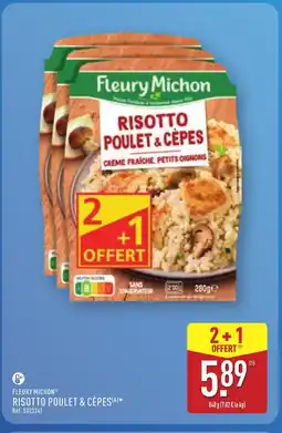 ALDI FLEURY MICHON Risotto poulet & cèpes offre